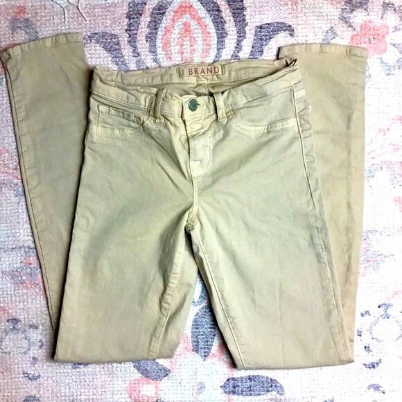 J Brand Low Rise Skinny Jeans Pants Tan Nude Size 24 - Picture 1 of 3